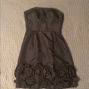 Strapless black dress